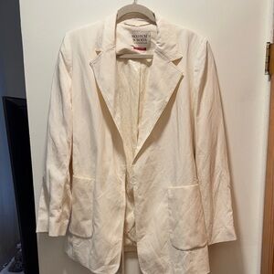 Scotch & Soda Women's Cream Blazer